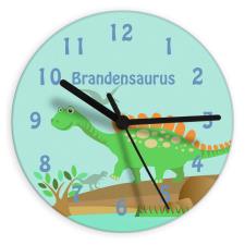 Personalised Dinosaur Glass Clock